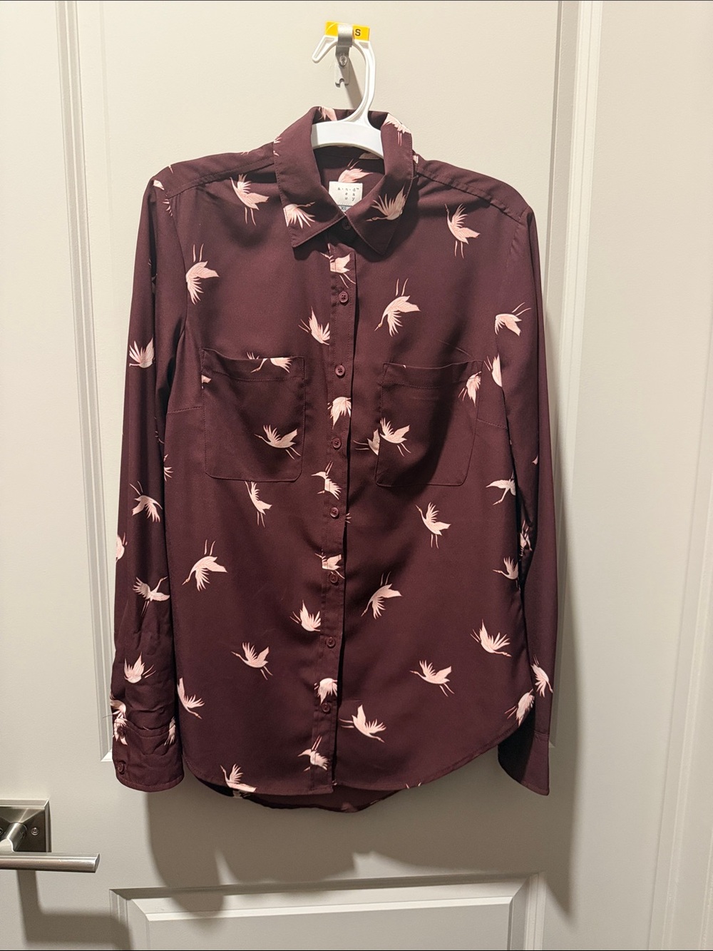Flamingo Printed Button Down
